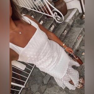 NWT Lovers + Friends Day Keeper White Midi Dress XL